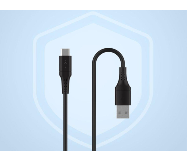 FIXED Liquid Silicone Cable USB-A - USB-C 0,3m 60W (czarny) FIXDLS-AC03-BK - 1484706 - zdjęcie 2